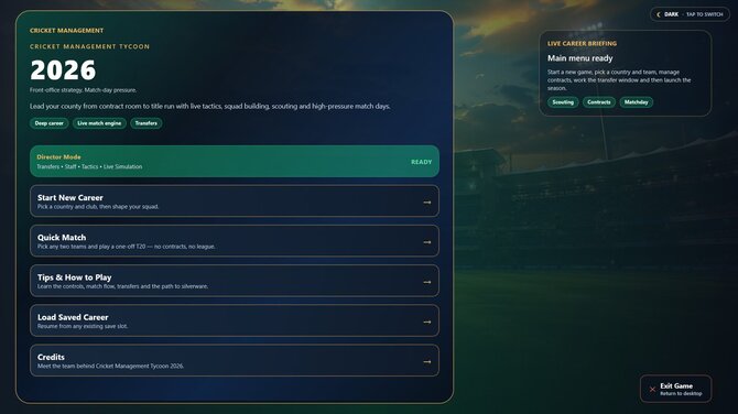 Cricket Management Tycoon 