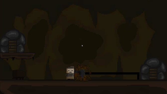 The soldier in the mine 
