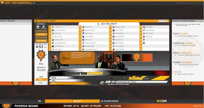 Draft Day Sports Pro Basketball 4 