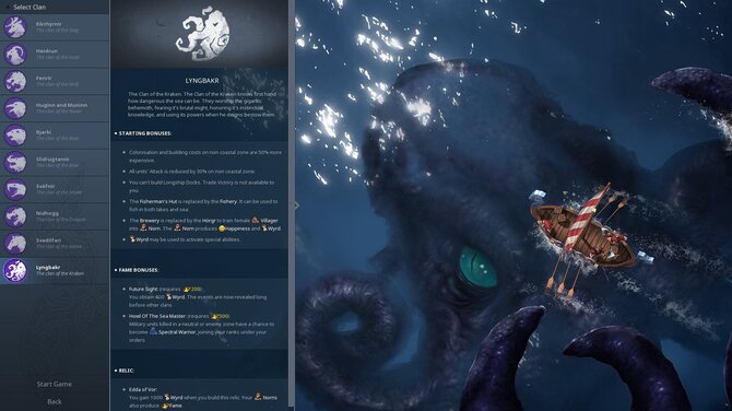 Northgard - Lyngbakr, Clan of the Kraken 