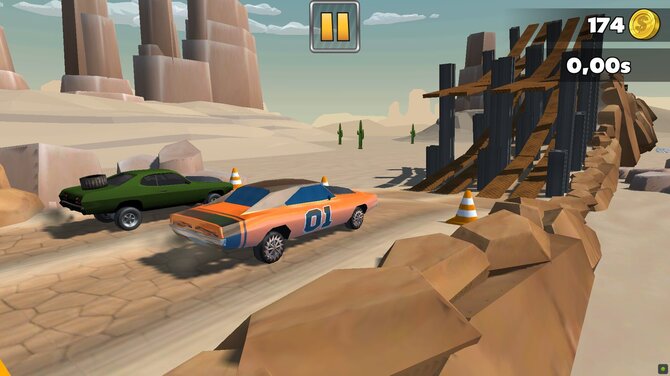 Race in Desert 