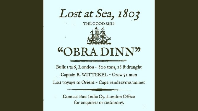 Return of the Obra Dinn 