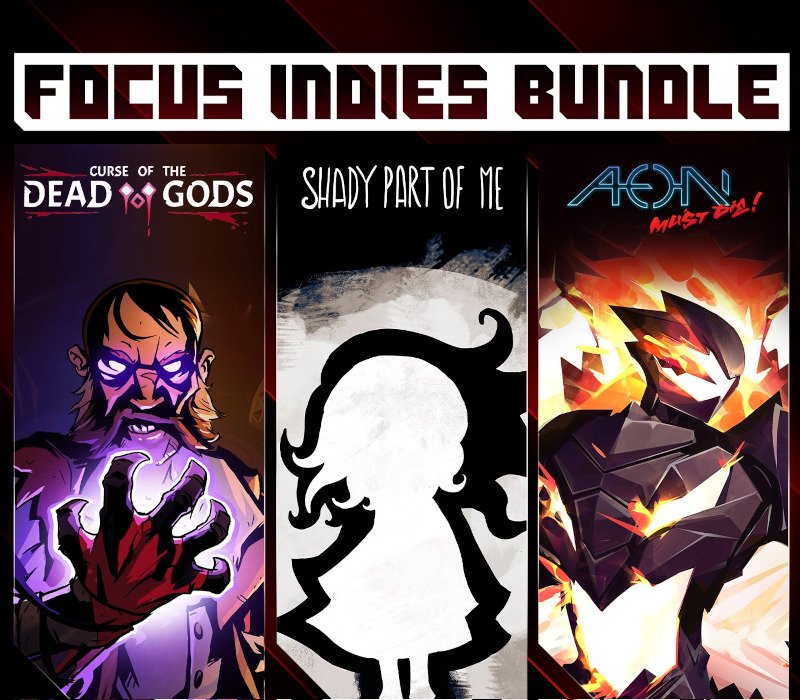 FOCUS INDIES BUNDLE - Curse of the Dead Gods + Shady Part of Me + Aeon Must Die! European Union