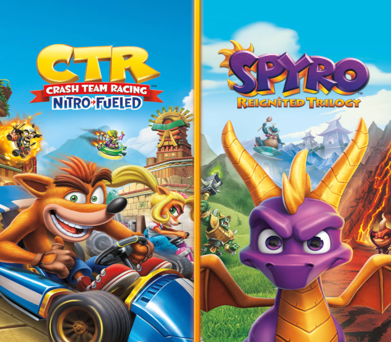 Crash Team Racing Nitro-Fueled + Spyro Game Bundle